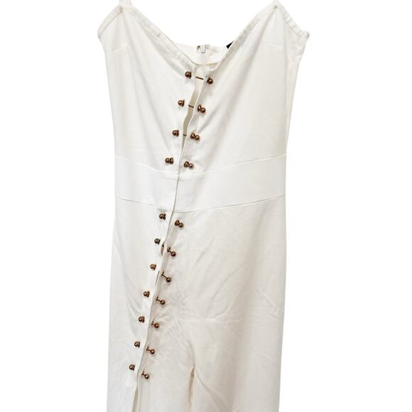 Revolve H.ours Alba White Jumpsuit Sz M - Picture 2 of 9